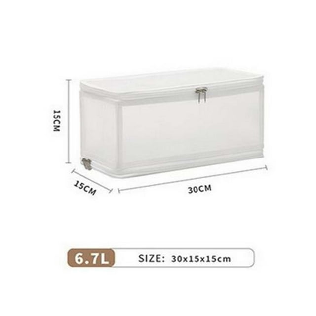 Large Toy Box, Transparent 7 Pc Set Storage Container for Clothing Quilts and Household Sorting