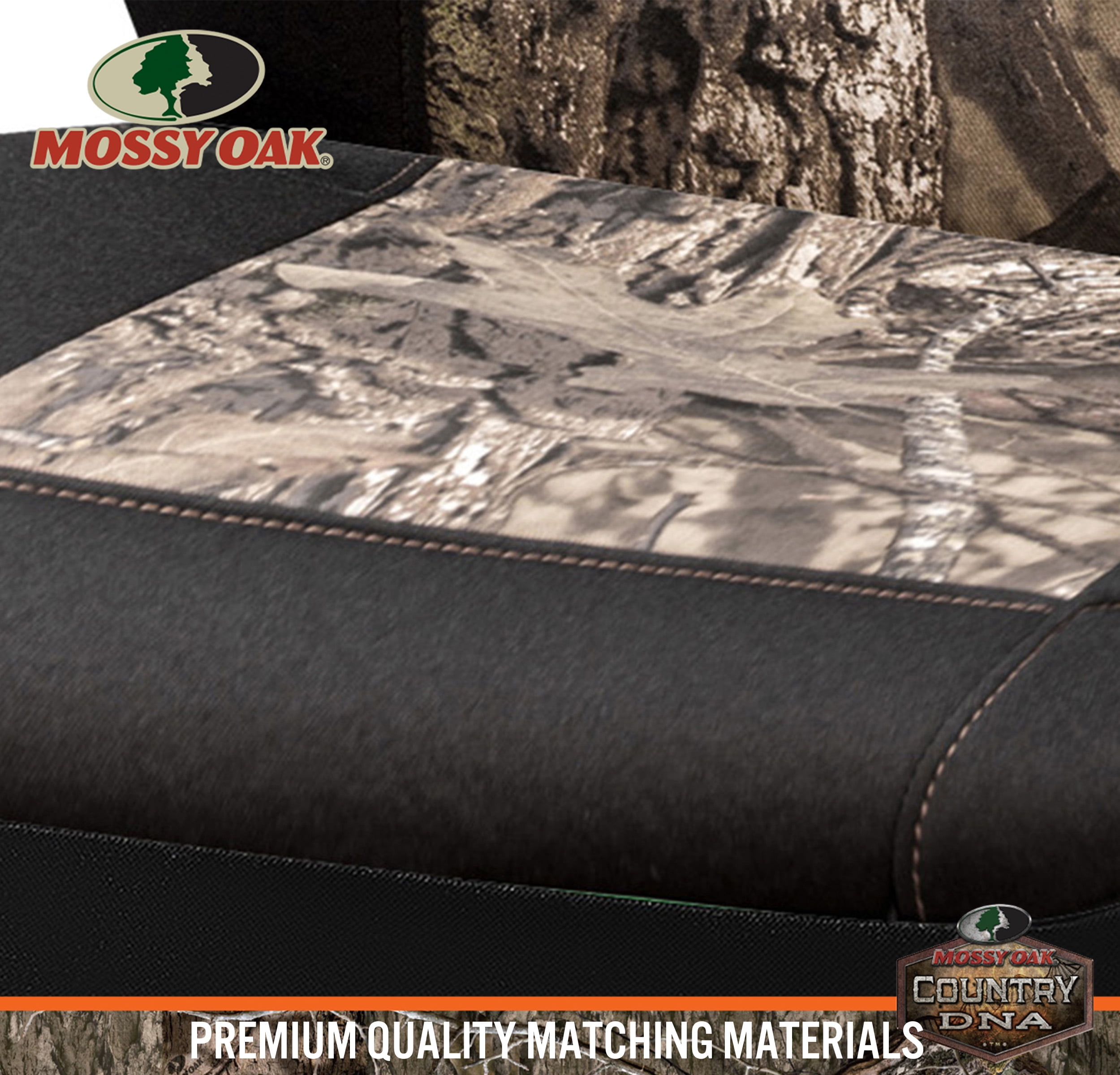 MOSSY Oak Low Back Camo Seat Covers, Airbag Compatible, Universial Fit, Fit Most Bucket Seats - Made with Premium Cotton Twill - Official Licensed Product