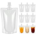 thumbnail image 3 of HEALEEP Portable Transparent Reusable Plastic Flask for Juice and Beverages Perfect for Garden Use 1 Set, 3 of 6