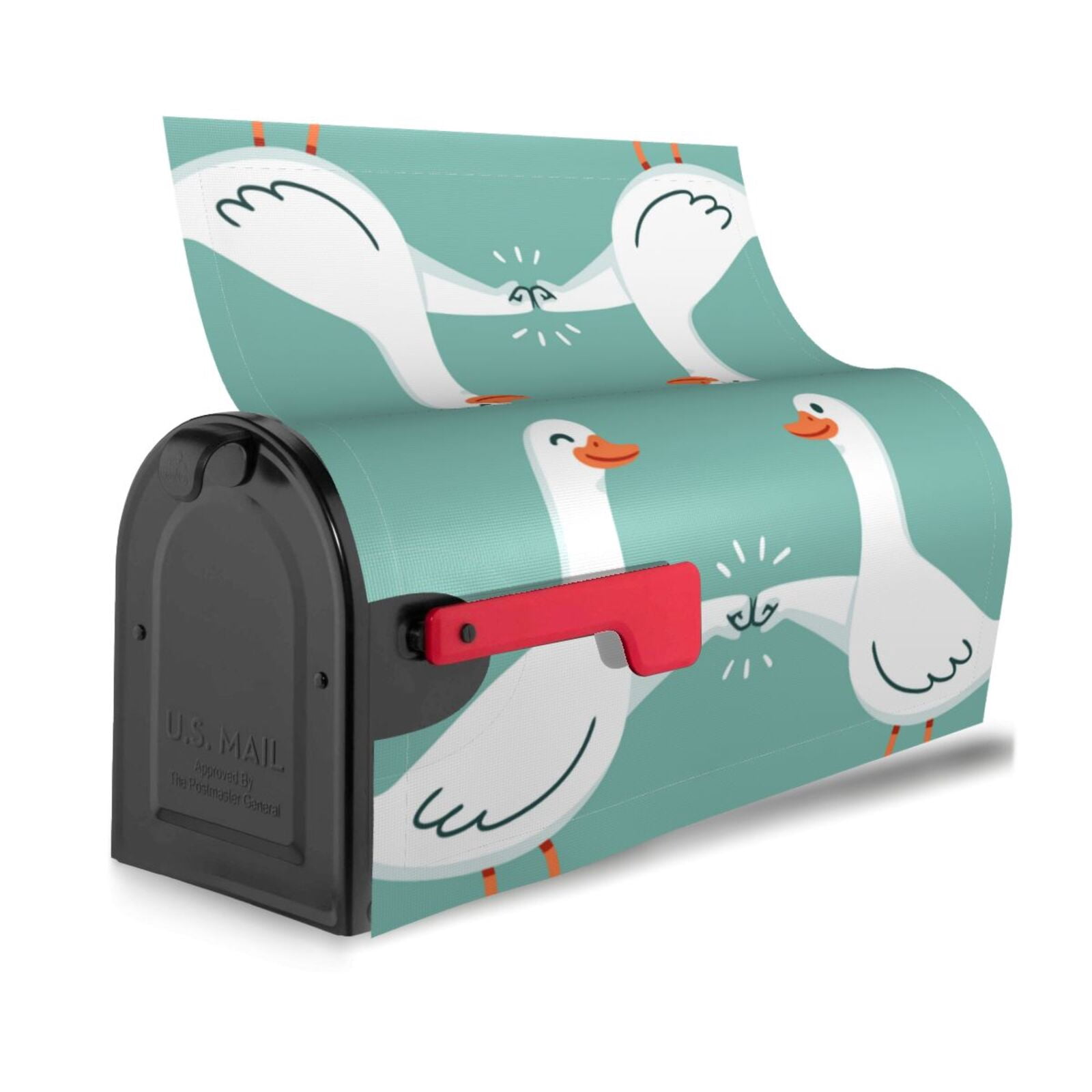 Xecao Goosebumps for Mailbox Cover with Magnetic Strips, Waterproof and Sunscreen, Adds a Decorative Touch to Your Garden Yard-21x18 in