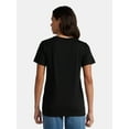 thumbnail image 2 of Halloween Women's Black Cat Society Graphic Tee from Way to Celebrate, Sizes S-XXXL, 2 of 4