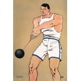 thumbnail image 2 of Penfield, Edward 11x14 White Modern Wood Framed Museum Art Print Titled - Hammer Thrower, 2 of 4