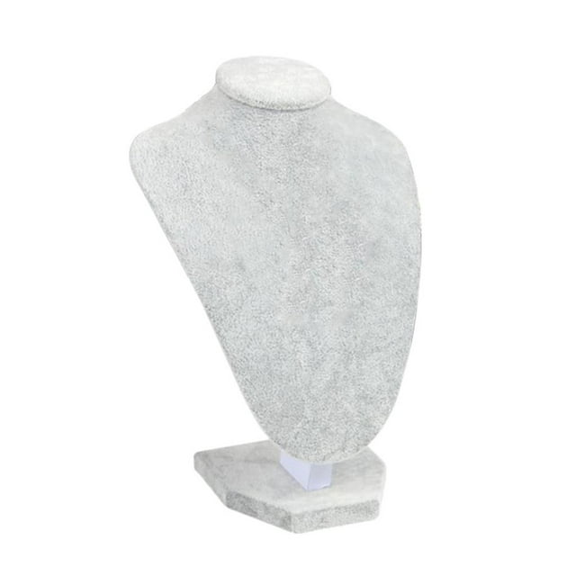 1 expositor de collares y joyas, estable, gris, 29 x 21 cm 29x21x18cm