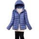 thumbnail image 3 of Chaqueta de plumón para mujer, talla grande, chaqueta de plumón ligera y plegable con capucha para otoño e invierno, 3 of 5