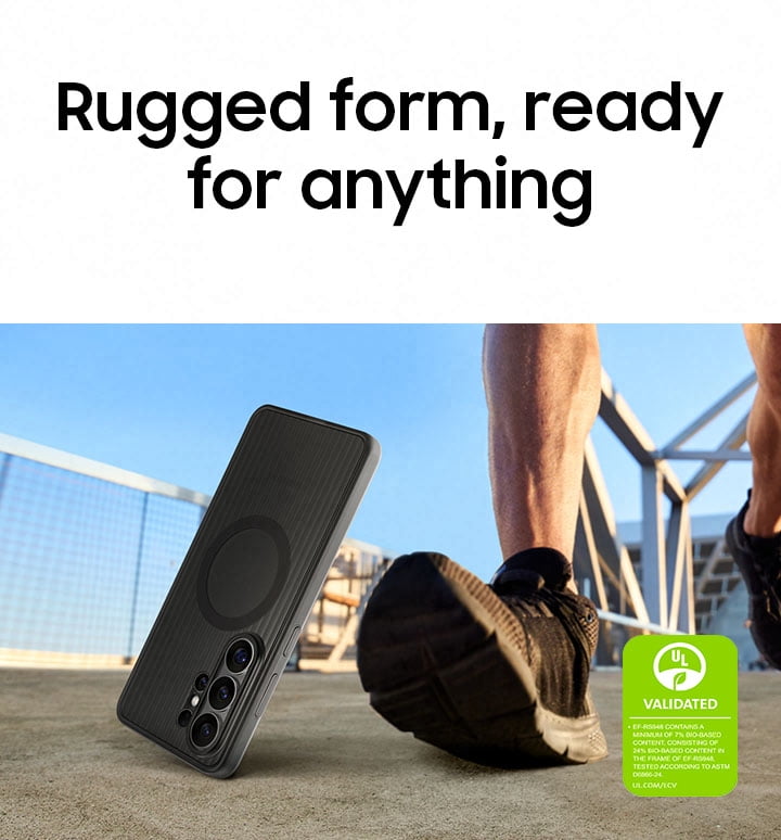 Samsung S26 Ultra Rugged Magnet Phone Case, Black