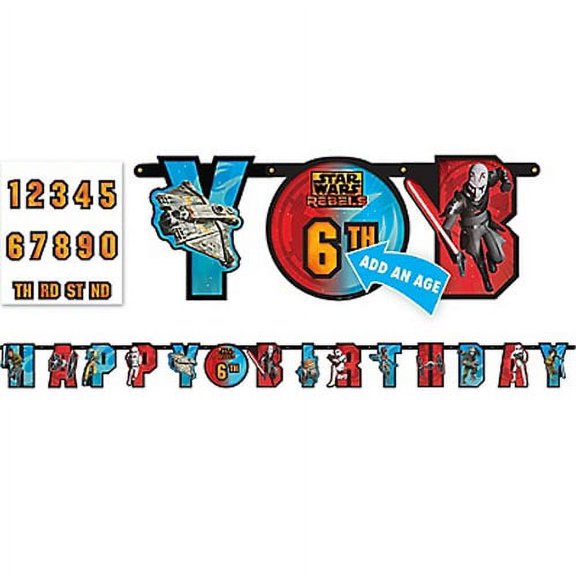 Star Wars Rebels Jumbo Letter Banner Kit