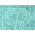 thumbnail image 1 of Ahgly Company Indoor Rectangle Abstract Light Blue Modern Area Rugs, 6' x 9', 1 of 4