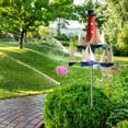thumbnail image 6 of Yatlte Nautical - Art Wind Sculpture, 2024 New Kinetic Art Wind Sculpture, Summer Lighthouse Sailboat Windmills, Outdoor Metal Wind Spinner for Lawn Outside, 6 of 8