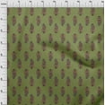 thumbnail image 3 of oneOone Cotton Cambric Fabric Leaves & Paisley Block Printed Craft Fabric BTY 56 Inch Wide, 3 of 4