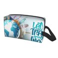 thumbnail image 2 of Goofa Let's go Travel Around the World Printed Toiletry Bag with Handle,Large Capacity Travel Makeup Cosmetic Bag for Women, Carry on Airport Airline Compliant Bag, 2 of 9