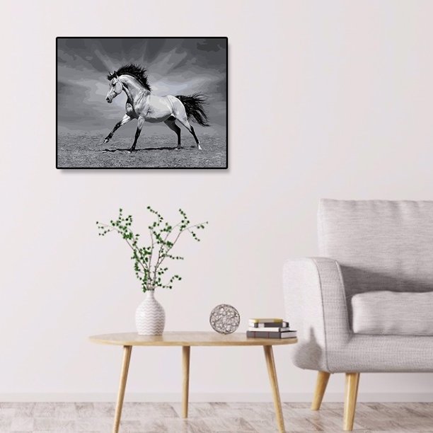 Cuadros Decorativos Pintura por númeroslienzo pintado a mano de caballo DIYimágenes artísticas de pared para el hogar Ndcxsfigh Nuevos Originales