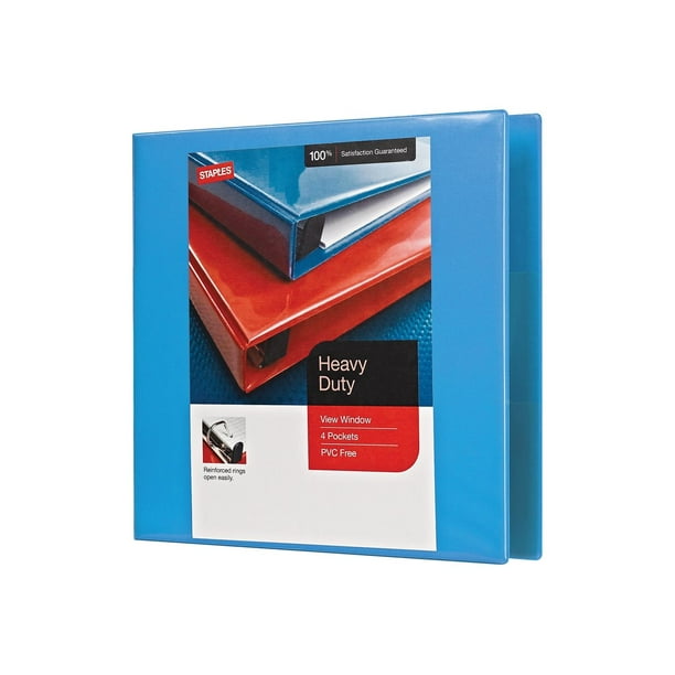 Staples HeavyDuty Presentation ring binder for 650 sheets light