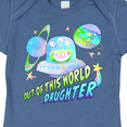 thumbnail image 4 of Inktastic Out of This World Daughter Cute Alien in Outer Space Girls Baby Bodysuit, 4 of 5