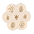 thumbnail image 2 of Cake Mold Rose Multi Flower Easy Silicone Quick Release Cookie Fondant Plaster Mold Kitchen Gadget, 2 of 7