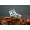 thumbnail image 3 of Roarsilver 925 Sterling Silver Lion Figurine Ring: Elegant and Powerful Silver Lion Details | 5.5, 3 of 5