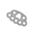 thumbnail image 1 of Greeniant Placa de aparejo de escalada, diapasón, accesorios de montañero resistente profesional, divisor de punto de anclaje, accesorio de conexión Escalada Gris-plata Greeniant OD019972-03, 1 of 6