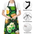 thumbnail image 4 of Kdxio St Patrick's Day10 Apron with Pockets Adjustable Kitchen Aprons for Men Women Waterproof Aprons for Cooking,Drawing,Crafting, Baking Household Cleaning, 4 of 8