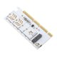 thumbnail image 3 of Adaptador M.2 NVMe SSD a PCIe 64 Gbps PCIe 4.0 18 Modo RGB Plug and Play Tarjeta adaptadora PCIe M.2 para 2230 2242 2260 2280 con RGB y módulo de alimentación dual, 3 of 5