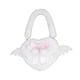 thumbnail image 5 of Bolso de hombro para mujer con diseño de alas de ángel, informal, con cremallera, para viaje Blanco, 5 of 9