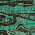 thumbnail image 1 of Ahgly Company Indoor Square Abstract Turquoise Blue Modern Area Rugs, 4' Square, 1 of 4