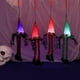 thumbnail image 5 of Sombrero de bruja colgante iluminado de Halloween con patas largas, sombreros de bruja iluminados para interiores, exteriores, árboles, porches, fiestas, decoraciones., 5 of 7