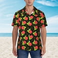 thumbnail image 2 of Pofeuu Cartoon Snail Print Hawaiian Shirt for Men Sleeves Casual Button Down Summer Beach Dress Shirts T-Shirts,Large, 2 of 7