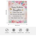 thumbnail image 2 of LHSHID Daughter Birthday Gift Blanket Flannel Soft and Comfortable Anti static Bed Sofa Blanket 50x60in, 2 of 6