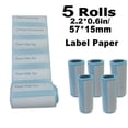 thumbnail image 4 of Mini Printer Paper 57mm Width Color White Continuous Paper Self-Adhesive Transparent Sticker Rolls For Portable HD Photo Printer, 4 of 4