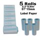 thumbnail image 4 of Mini Printer Paper 57mm Width Color White Continuous Paper Self-Adhesive Transparent Sticker Rolls For Portable HD Photo Printer, 4 of 4