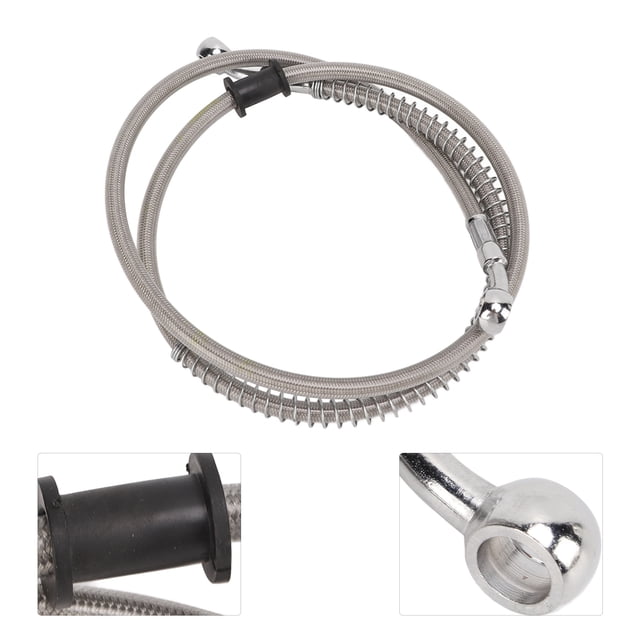 Motorcycle Brake Hose, Heat Insulation Easy To Use Sensitive Braking Knitted Steel Brake Coupling For General Motorcycle