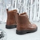 thumbnail image 4 of Bota DREAM PAIRS para Niños Combat Marrón Talla 1, 4 of 6