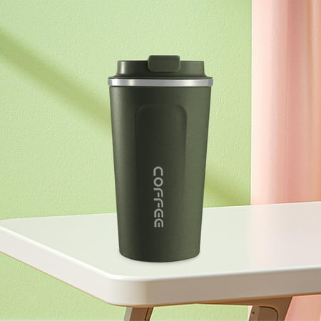 

Insulated Travel Mug Stainless Steel Hot And Cold Drinks Tea Cup Leakproof