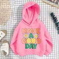 thumbnail image 4 of SJLDQY Girl's Hoodies Casual Hooded Sweatshirt Long Sleeve Letter-shaped floral Graphic Pullover Tops Size 5-6 Years, 4 of 4