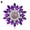 Dark Purple, variant on Women Fashion Flower Brooch Crystal Rhinestone for Wedding Party