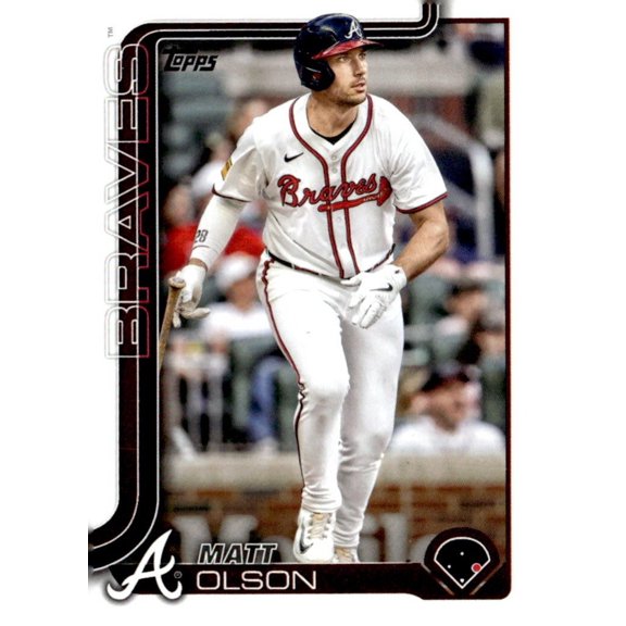 2025 Topps Series One Matt Olson #145 Atlanta Braves Baseball Card Atlanta Braves MLB Baseball Trading Card