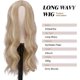thumbnail image 4 of Yanonmyfd  Long Dirty Blonde Wigs for Women, 24 inch Middle Parting Synthetic Wavy Wig for Daily Party, 4 of 44