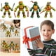 thumbnail image 1 of Tortugas Ninja Mutantes Btafrte Figura de acción Paquete de 4, 1 of 7