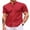 Bright Red, variant on Men's Short Sleeve Button Down Shirt Muscle Fit Mandarin Collar Shirts Business Casual Outfits