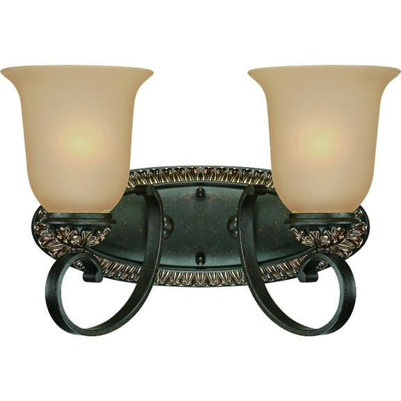 Volume Lighting Bristol 2-Light Indoor Vintage Bronze Antique Gold