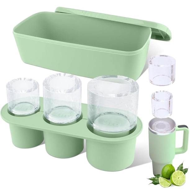 Ice Mold Tcamp para vaso Stanley Cup de 900 a 1200 ml, color verde