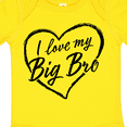 thumbnail image 4 of Inktastic I Love My Big Bro in Black Chalk Heart Boys or Girls Baby Bodysuit, 4 of 5
