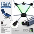 thumbnail image 2 of Silla de camping MARCHWAY ligera y plegable con respaldo alto (azul), 2 of 7