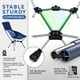 thumbnail image 2 of Silla de camping MARCHWAY ligera y plegable con respaldo alto (azul), 2 of 7