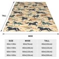 thumbnail image 3 of Manta de franela con estampado de animales y hierba para el hogar, sofá, cama, sofá, suave, difusa, ligera, para todas las estaciones, 80 x 60 pulgadas, 3 of 7