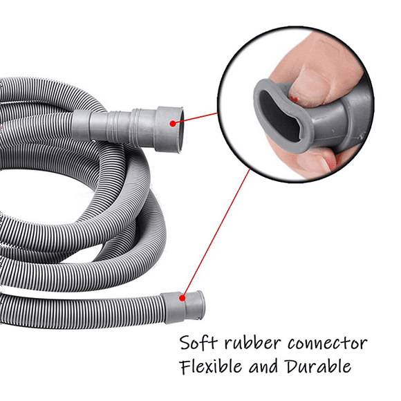 2X Drain Hose Extension Set Washing Machine Hose 13Ft, Include Bracket Hose Connector and Drain Hoses Hose Clamps