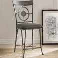 thumbnail image 2 of Acme Furniture 73182 73182 Counter Height Chair (Set-2) - Fabric & Gunmetal, 2 of 2