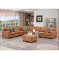thumbnail image 2 of Devion Furniture Artificial Leather Modular Sectional With Ottoman And Cupholder Console - Beige, 2 of 2