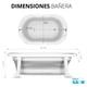thumbnail image 3 of Bañera para Bebé con Protecciones Antiderrapantes y Termómetro, Plegable y Portátil de Color Gris | Tina de Baño para Bebé de Viaje Baby Gaon  Tina, 3 of 6