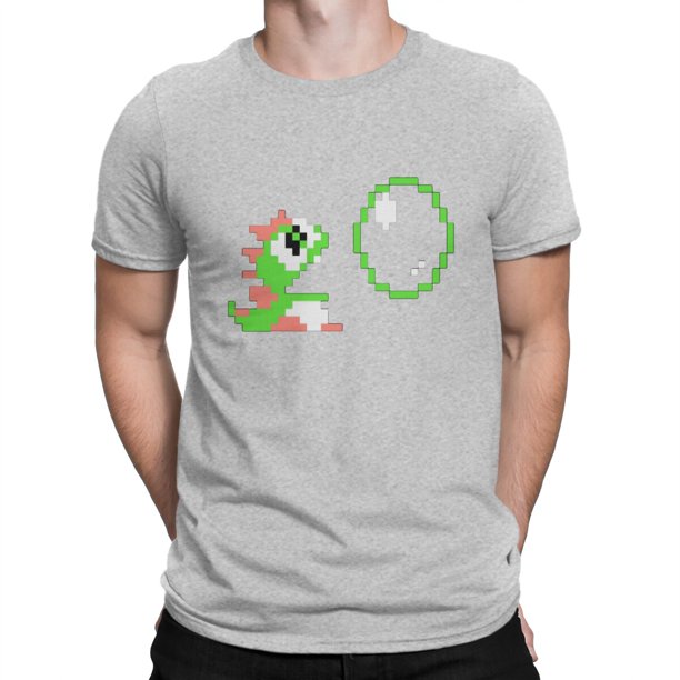 Camiseta de acción popular para hombre, con diseño de Bubble Bobble, impresionante camiseta de manga corta y cuello redondo, de algodón, para verano.