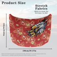 thumbnail image 6 of HUIACONG Eagle Hibiscus Print Car Hood Cover, Universal Fit Stretchable Dustproof Front Hood Protector Wrap, Foldable Auto Exterior Decor Accessory for Most Sedans, 39.37" x 59.05", 6 of 7